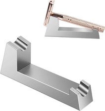 Aluminum Alloy Razor Stand, Safety Aluminum Men's Shaving Stand Aluminum Gold