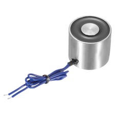 Round Solenoid Electromagnet DC 12V 300N 66LB/30Kg Electric Magnet