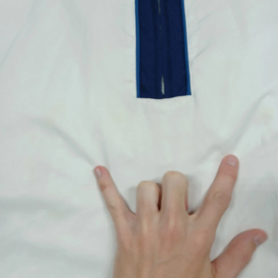 Pullover vintage Nike para hombre 3XLT blanco 1/2 cremallera tenis ropa deportiva Y2K Foto 2 de 4