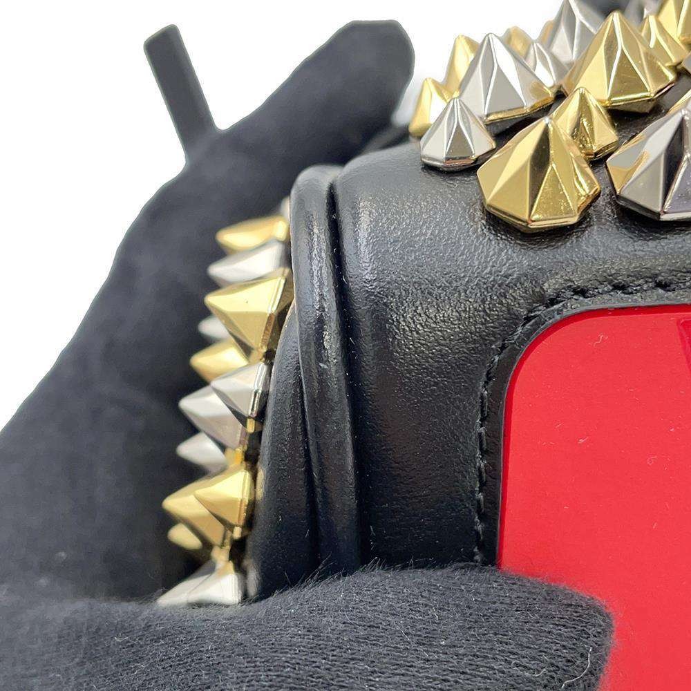 Christian Louboutin Blaster Black Clutch Bag Stud Spike | eBay