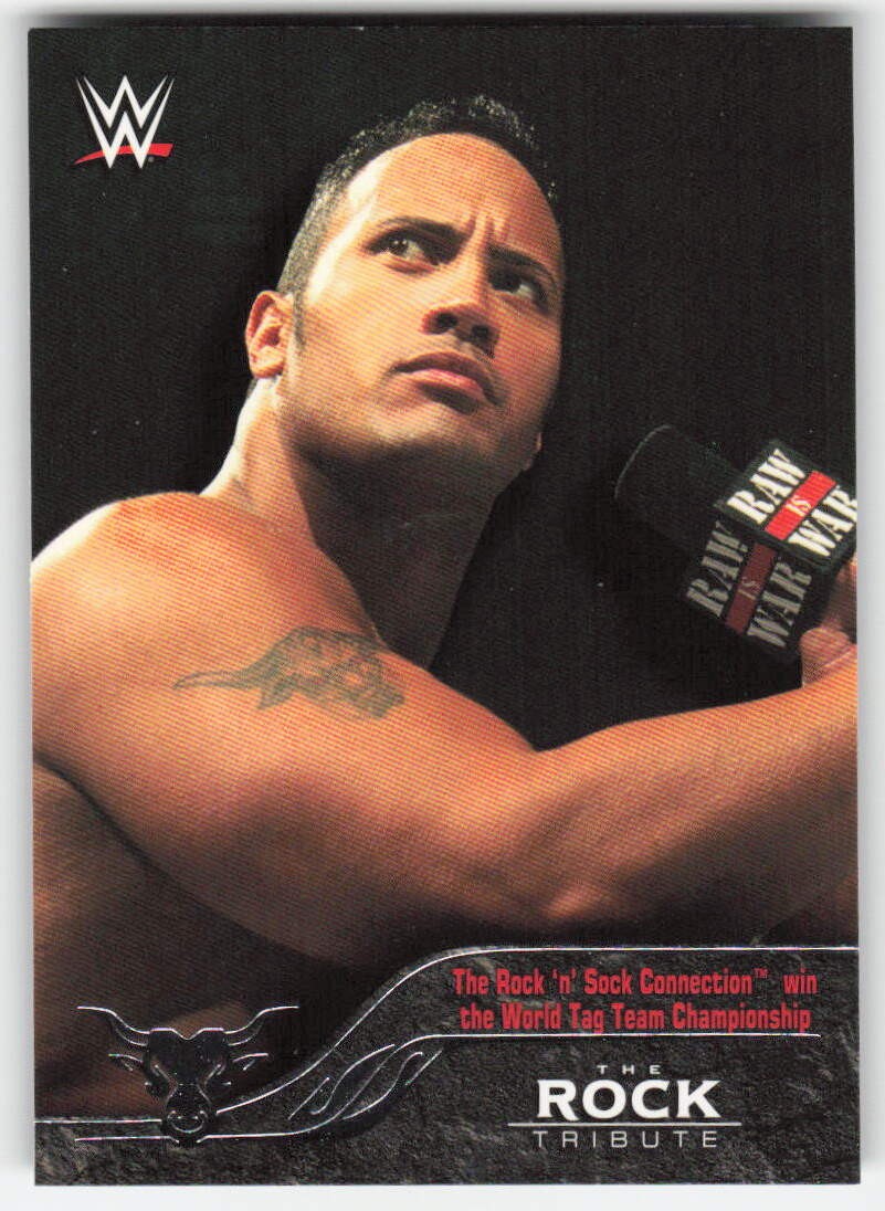 2016 Topps WWE Road to Wrestlemania The Rock Tribute The Rock #9
