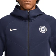 Chelsea FC Tech Fleece Windrunner Solid Color Comfortable Fashion Zip Jacket