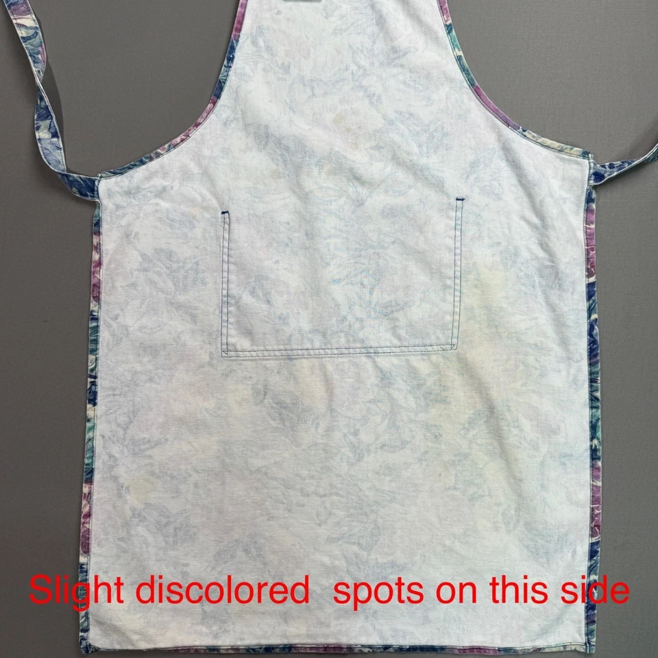 Delantal floral con bolsillo, delantal de cocina de jardín, delantal de cocina vintage, para mujer Foto 4 de 4