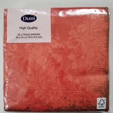Paper Napkins Royal Mandarin 20-count 25cm Cocktail Beverage Germany Duni