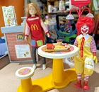 Barbie McDonald’s Lot 8 Items, Vintage, Incl McDonaldland Ronald McDonald Figure