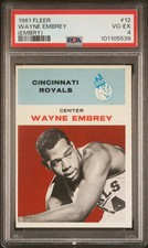1961 Fleer Wayne Embrey #12 (Embry) PSA 4