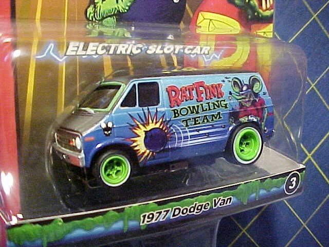 AUTO WORLD 4GEAR RAT FINK 1977 DODGE VAN ELECTRIC SLOT CAR!  NIP   ED ROTH