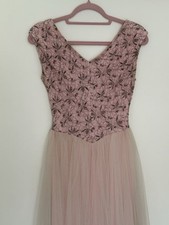 Absolut Vintage Retro Kleid Ballerina Kleid Rosa T&uuml;ll Spitze Gr.  34/36