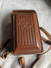 Ricoh Super Ricohflex Vintage TLR Camera Black 6x6 Case Box Lens 666475