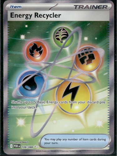 Energy Recycler Holo Ultra Rare ME03: Perfect Order 108/088 NM