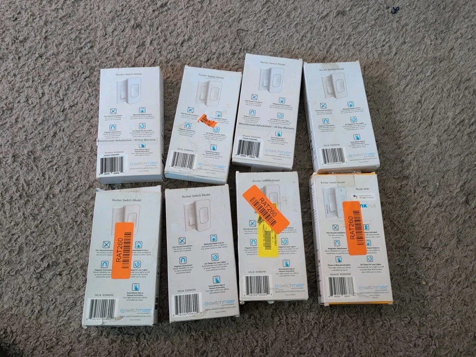 Lote 8 Switchmate Toggle Control Inteligente de Iluminación en Tu Teléfono Se Instala en Segundos Foto 2 de 4