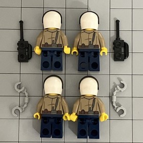 LEGO CITY: Police Pursuit (4437) Lot Of 4 Minifigures Mini figs D5 27