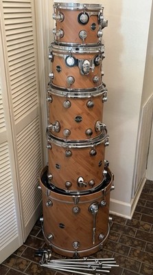 DW Eco-X Project Bamboo/Birch 5-pc Drumset 10/12/14/16/20 2010s - Desert Sand
