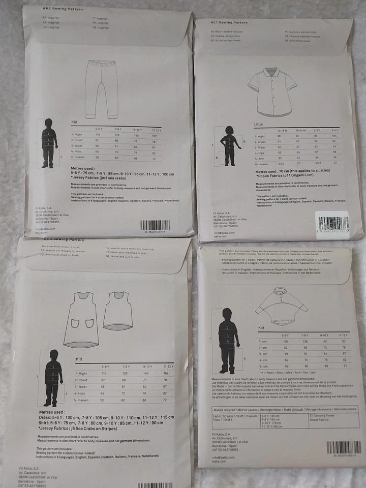 Katia Fabrics Sewing Patterns Mixed Lot Children's Clothing - Image 2 of 4