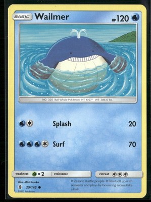 Wailmer Common SM - Guardians Rising 29/145 NM