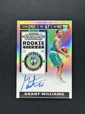 2019-20 Panini Contender Rookie Playoff Ticket Auto Grant Williams Refractor SSP