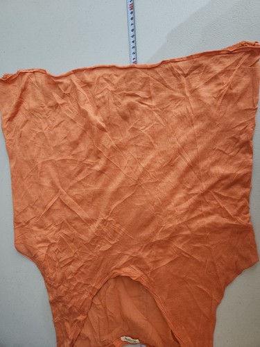 American Vintage Orange Lightweight Silk Cotton Cashmere Blend Tank Size L - Picture 6 of 6