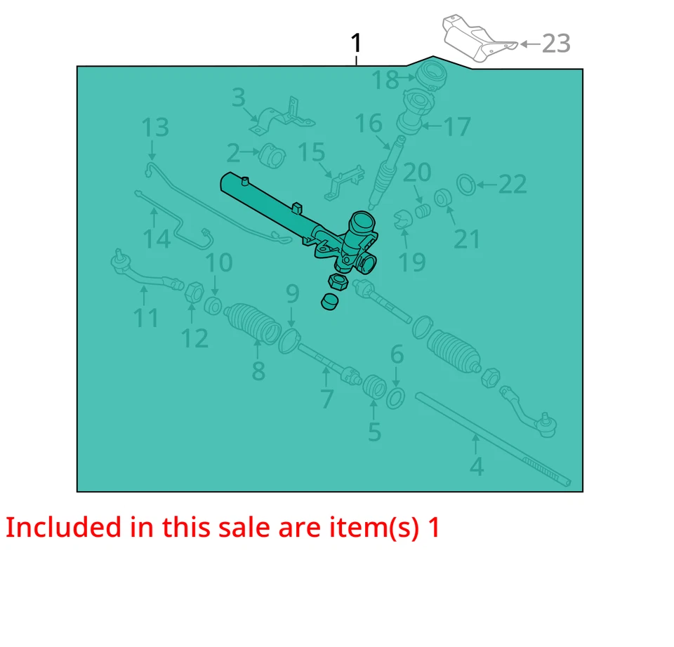 Portaequipajes y piñón de dirección Kia Soul 2012-2013 K2RM1 Foto 2 de 3