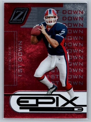 J.P. Losman 2005 Zenith Epix Red 1st Down /250 #E-14