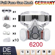 Atemschutz Halbmaske 6200 Gasmaske Staubmaske mit A1P2 Wechselfilter Set