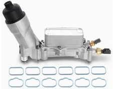 926-959 Upgraded Aluminum Engine Oil Filter Housing Kit with Oil Cooler Sensors