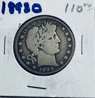 1893 **O** BARBER HALF DOLLAR ***good  grade!*** Semi Key Date