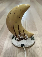 Fairy Shape Design Vintage Cresent Moon  Golden Christmas  Lights- Up