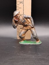 Vintage Manoil Soldier Calling For Fire