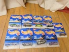 Vintage Lot of 9 Mattel Hot Wheels Cars 1990's  MOC NRFB