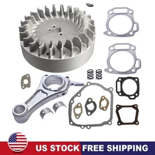 Flywheel 10krpm 3.323" Billet Rod 70mm Flat Top Piston For Predator 212cc 196cc