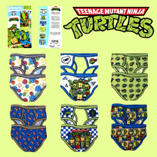Teenage Mutant Ninja Turtles 6-PACK UNDERWEAR 2-3T NEW FREE Ship/Insurance/Track