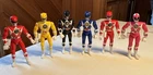 Mighty Morphin Power Rangers Vintage 8" Figure Lot Set Of 6 1993 Bandai
