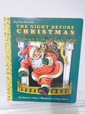 Vintage The Night Before Christmas Hardback Book by Clement Moore 10 pages