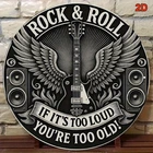Vintage Rock Roll Heavy-Duty Aluminum Tin Metal Signs Home Décor 8x8
