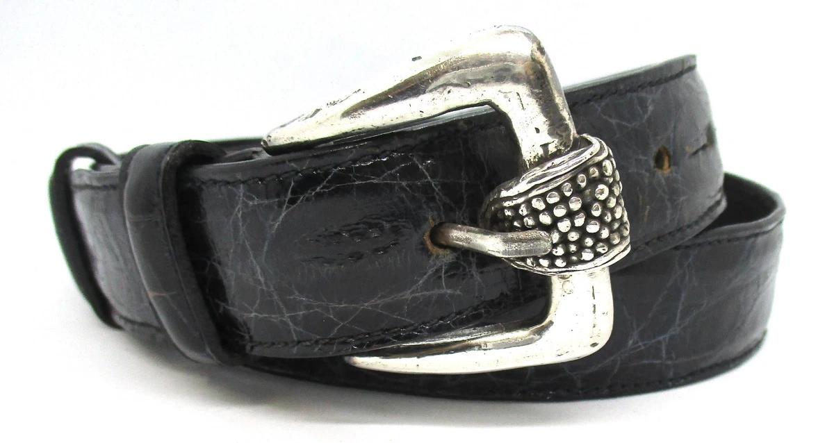 Crocodile/Alligator Belts Black 28 Size for Women for sale  display picture 3