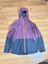 The North Face Pro Project Jacket Mens Large  Maroon Black DryVent Snowboarding