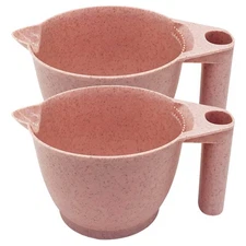 2pcs Hair Dye Mixing Bowl Portable Tint Bowl Color for Hair Salon hair dye bowl