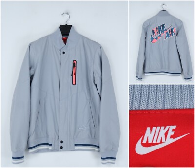 Mens NIKE AIR Jacket Medium Size Grey Padded Neon´s