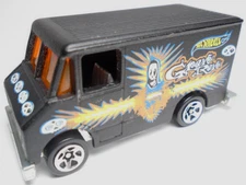 2002 HOT WHEELS COMBAT MEDIC GRAVE RAVE BLACK DIECAST 2 3/4" TRUCK YELLOW ORANGE