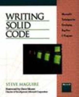 Writing Clean Code by Steve Maguire: New