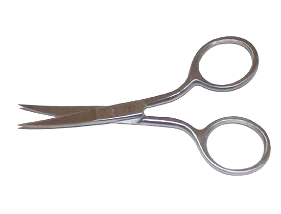 Nagelhautschere Extra Fein Aus Edelstahl – Gebogen Für Präzises Schneiden Von Nagelhaut, Augenbrauen & Wimpern