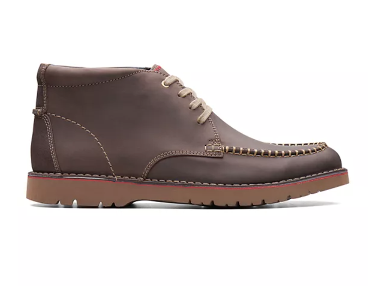 Clarks Vargo Apron Dark Brown Leather Moc Toe Chukka Boots Amazon.com | Clarks Men main image 3