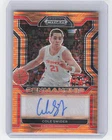 2022 Panini Prizm Draft Picks #CP-CSW Cole Swider Orange Pulsar Auto #/49