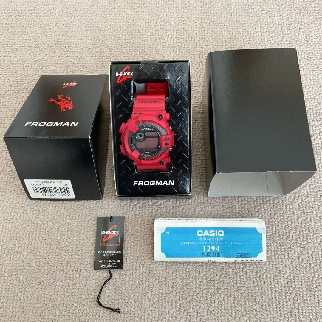 G Shock Frogman2000 Red Frog DW-8200NT2-4JR New and unused from