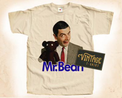 Mr. Bean V2 T SHIRT Tee Movie Poster Vintage Natural sizes S - 5XL