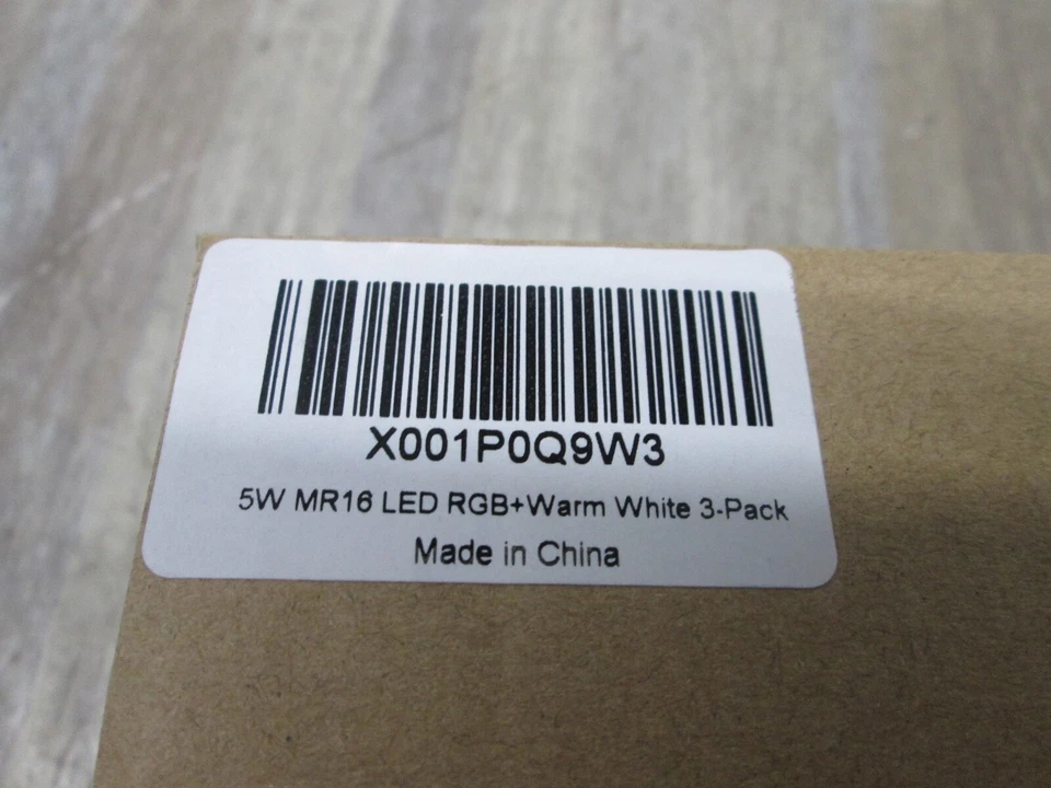 RGB 5W MR 16 LED +WARM WHITE 3 PACK . BRAND NEW WITH REMOTE CONTROL - Image 3 of 4