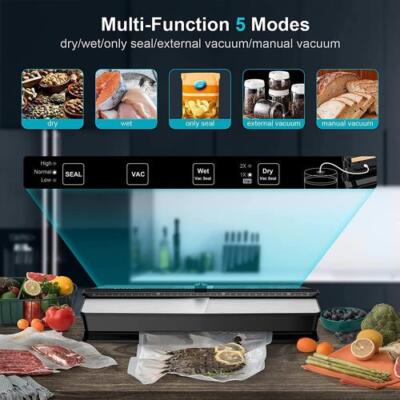 ALACRIS Vacuum Sealer Machine (Include 15 sealer bags) with 7mm