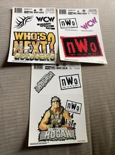 Vintage 1998 WCW Decals Rare Find Set Of 3 Hulk Hogan N.w.o Gold Goldberg USA