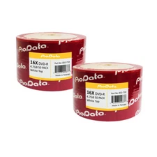 100 PioData Blank DVD-R DVDR 16X 4.7GB White Top non-printable Disc 832-710