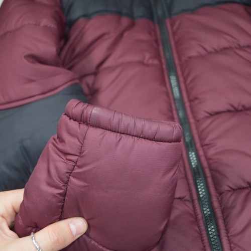 The North Face Women's Burgundy Black Hooded Puffer Coat Jacket - XS - Picture 14 of 20